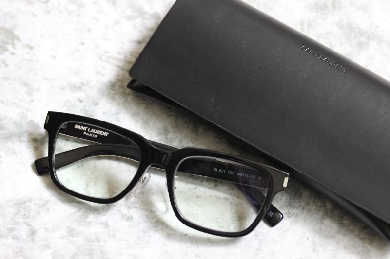 サンローラン メガネ SAINT LAURENT 優雅な印象 伊達メガネ 上品 SL187 SLIM 006 [新品 真正品 並行輸入品] クリアレンズ交換半額