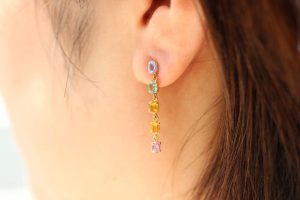 カラーサファイアピアス