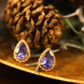 タンザナイトピアス