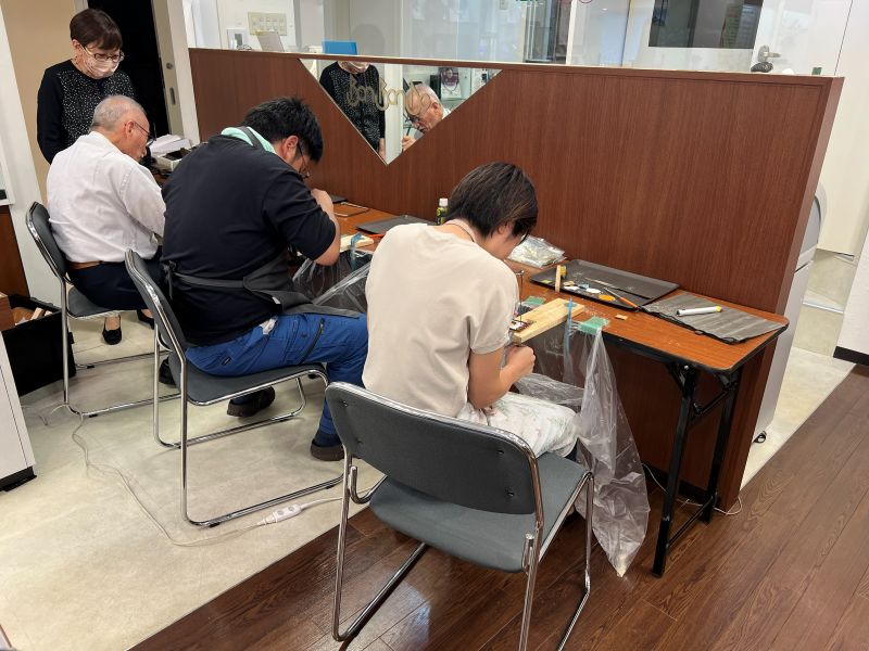 手作りメガネ体験