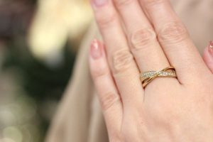 K18ダイヤモンドリング