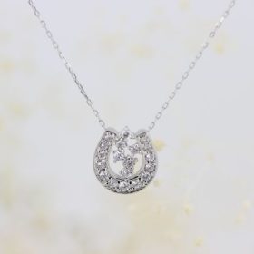 Pt馬蹄ネックレス