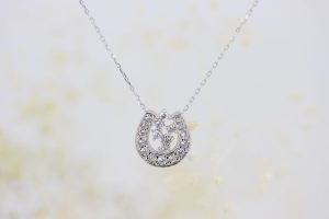 Pt馬蹄ネックレス