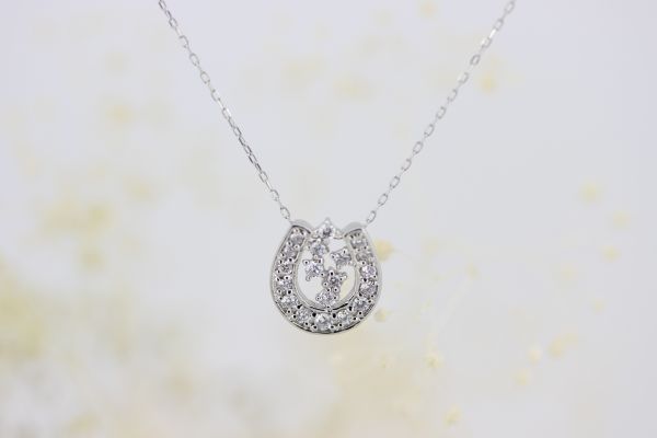 Pt馬蹄ネックレス