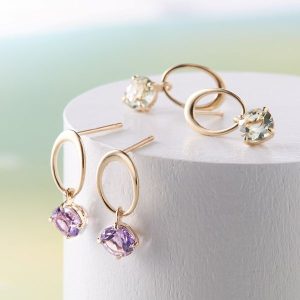 アメジストピアス