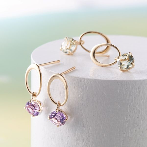 アメジストピアス